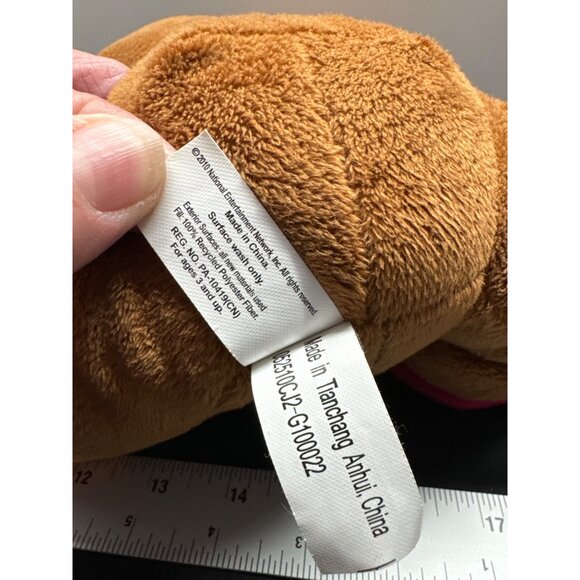 National Entertainment Network Plush Mouse Toy 10" Brown With Pink & Orange Acce - Picture 5 of 8